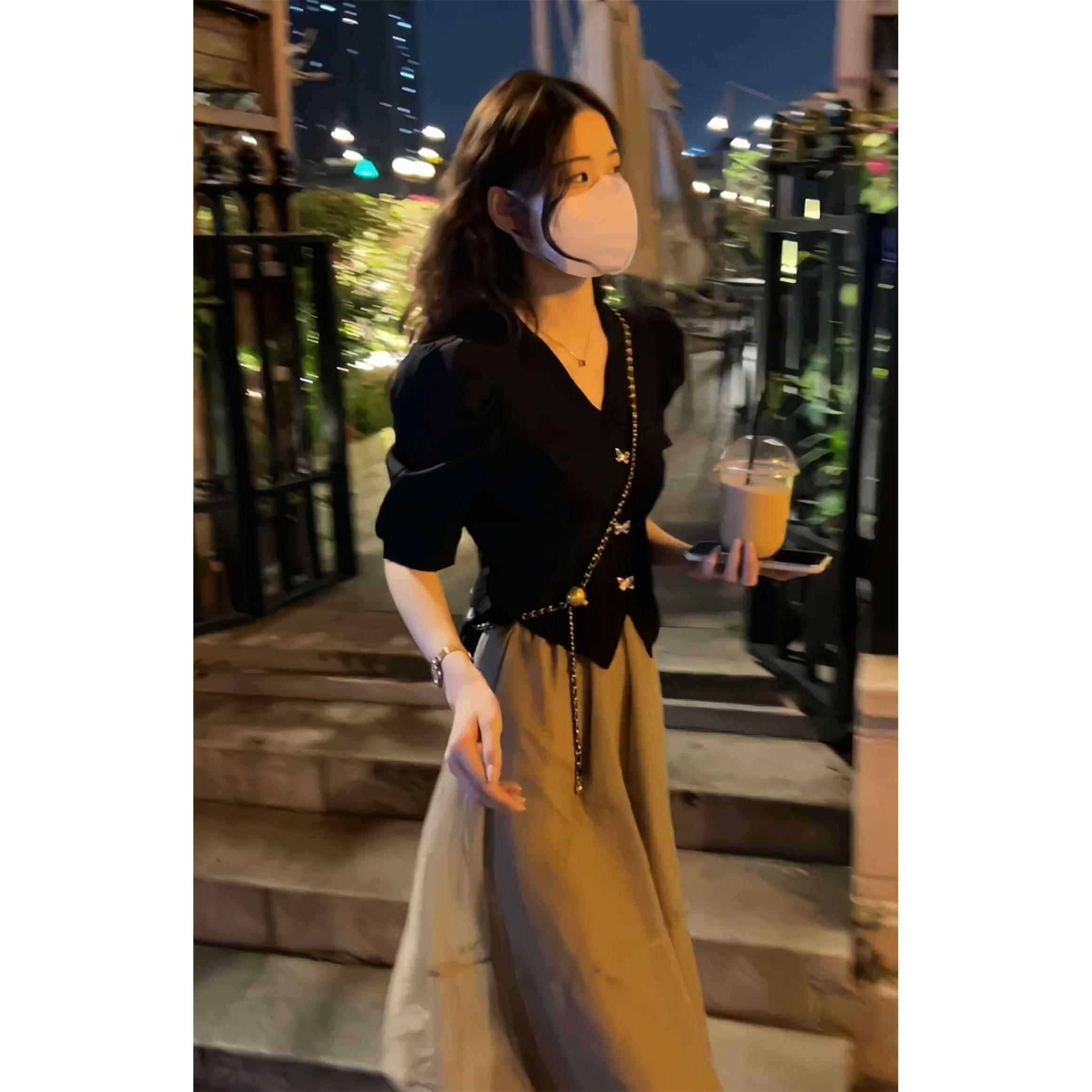 欧洲站成套搭配减龄套装裙2025新款港味覆古chic裙子两件套女夏季