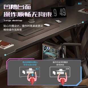 双人电竞桌家用书桌卧室写字桌子情侣并排工作台办公桌 电脑桌台式
