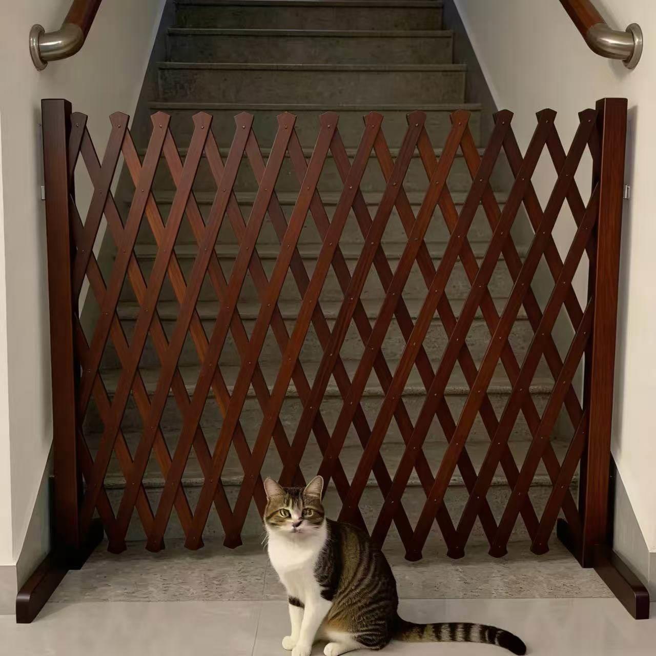 宠物围栏栅栏隔离门户外室内伸缩隔断拦猫拦狗栅栏挡板隔离网门栏