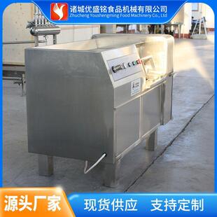 自动化牛肉粒切粒设备 整套鸡米花切块机器 大型五花肉切块机