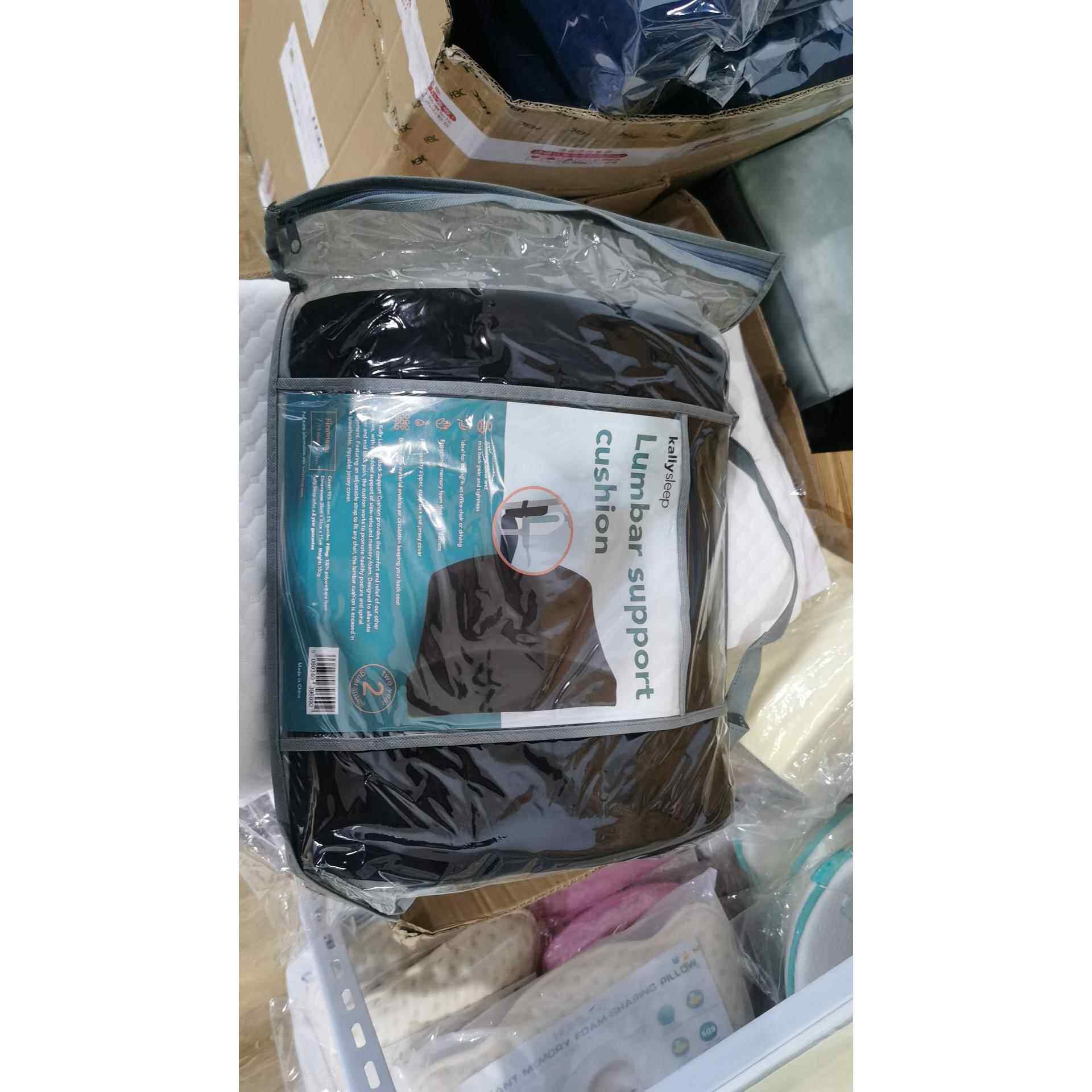 出口英国车用腰靠慢回弹记忆棉靠枕靠背办公室护腰靠垫竹炭枕芯靠