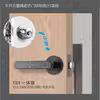 卧室房门免打孔指纹锁室内家用木门智能锁办公室密码 锁厂家锁