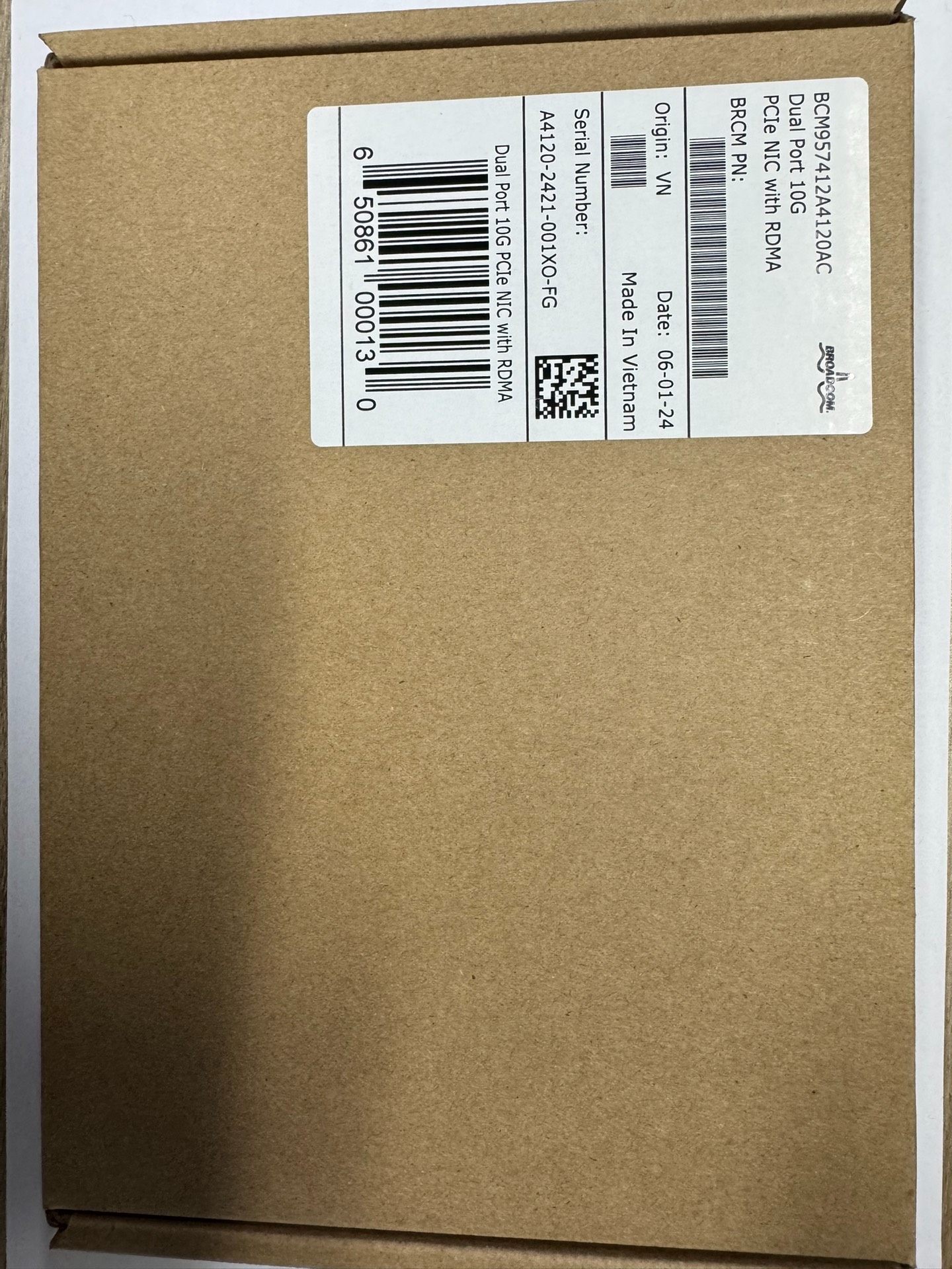 原装戴尔DELL BCM57412 万兆光纤网卡 BCM95