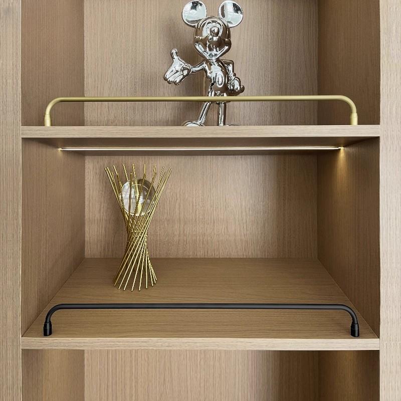 金属圆弧形围栏木柜体圆管护栏杆档杆装饰杆书架杂志门幽灵门挡条