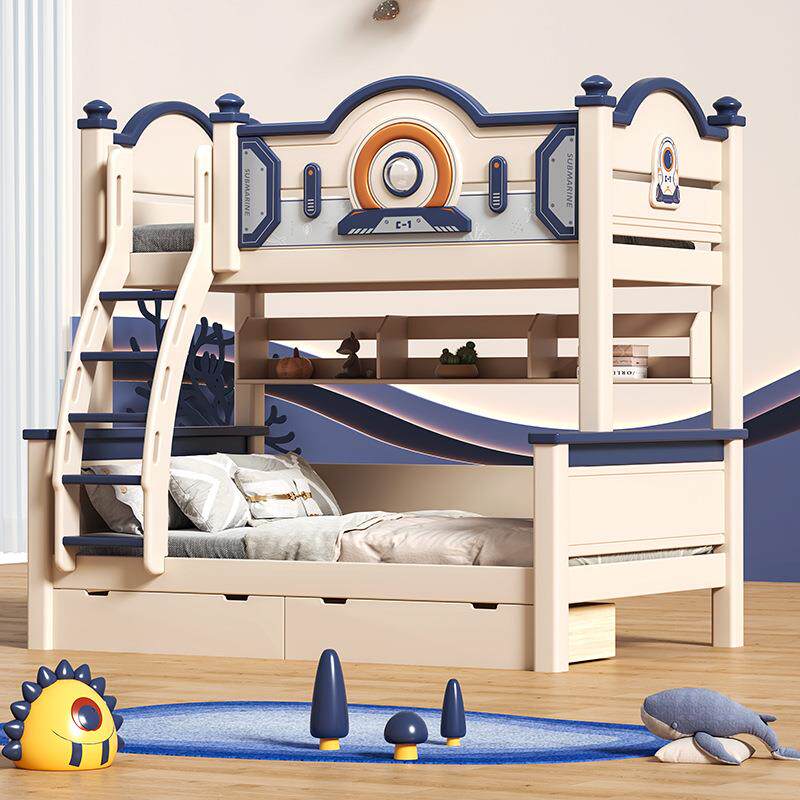 上下铺双层床儿童全实木儿童高低床全实木组合床1米5上下床双人床