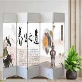 白框屏风简易隔断遮挡家用折叠白色屏风客厅客厅玄关美容院饭店