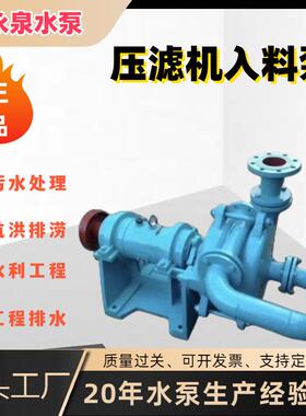ZJW-II型压滤机入料泵高效耐磨蚀喂料泵卧式洗煤厂给料泥浆泵