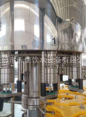 工厂制全自动灌装机三合一玻璃瓶饮料啤D酒全271自动装备设玻灌璃
