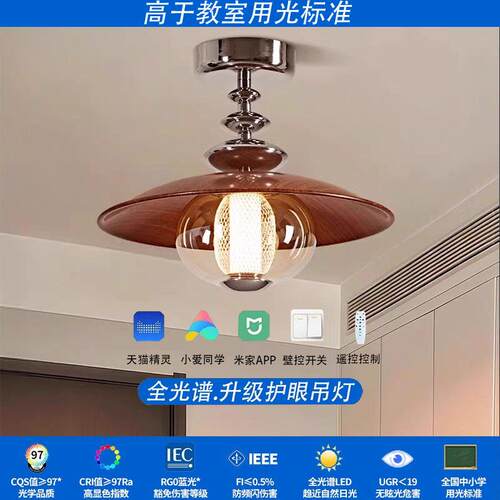 新款设计师中古风吸顶灯法式复古卧室灯创意设计师款艺术玄关灯具