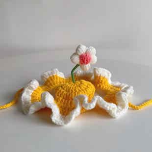 搞怪猫咪猪八戒头套可爱搞笑宠物毛线编织帽子变装帽狗狗头饰装扮