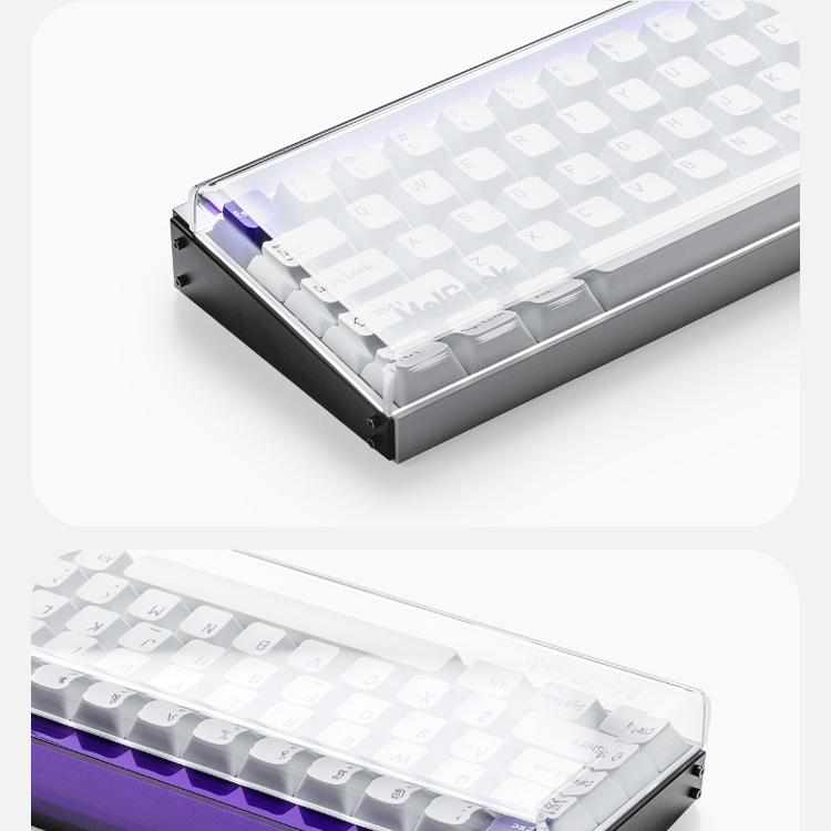 MADE68键盘防尘罩专用亚克力透明一体热弯壳子保护盖键帽空气罩