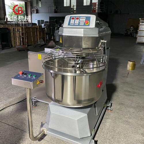 75KG大型翻缸和面机3包面粉75公斤商用双速自动翻斗搅面机械