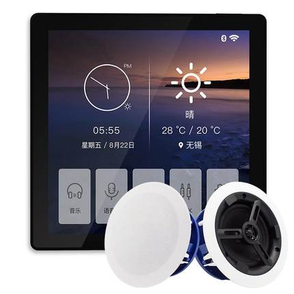 家庭背景音乐主机系统套装家用吸顶喇叭天花吊顶音响智能控制器