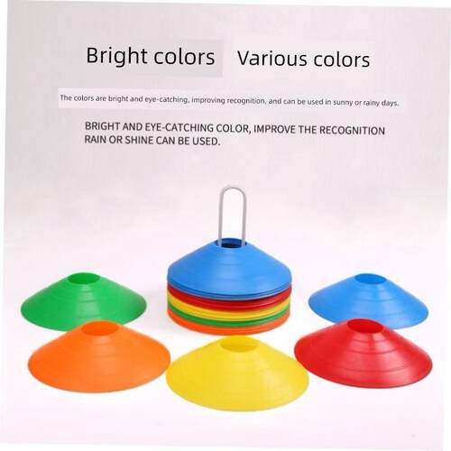 10Pcs Agility Disc Cone Set Football Training Saucer Cones M