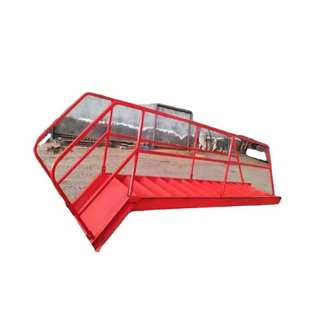 基坑斜梯基坑临时钢结构斜钢梯建筑工地工人上下安全钢梯