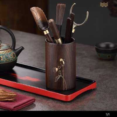 淘瓷八茶道六君子黑檀木功夫茶具配件大全胡桃木茶刀套装养壶笔,餐饮具,茶具礼盒,淘宝优惠券,粉丝福利购,淘宝优惠卷