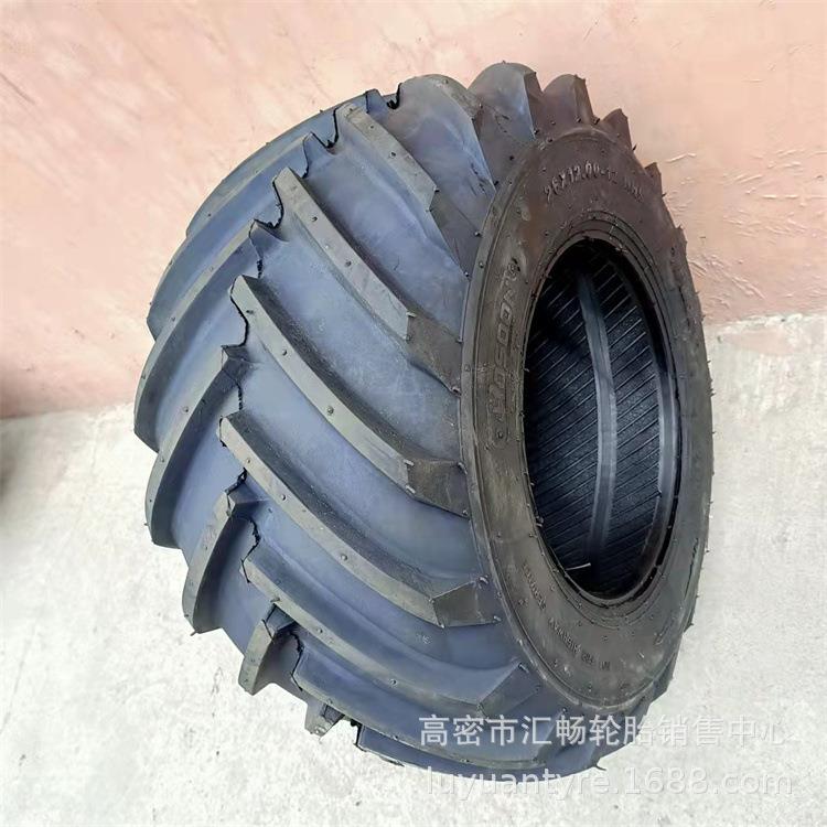 捆草机轮胎 26*12.00-12 农具车 人字花纹 割草机轮胎