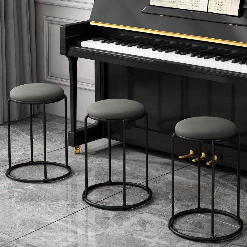 极简磨砂黑家用圆凳可叠放现代简约创意小板凳快餐店奶茶店餐桌凳,住宅家具,矮凳,淘宝优惠券,粉丝福利购,淘宝优惠卷