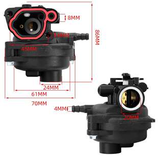 450E 500E园林草坪发动机 适用300E 割草机配件799583化油器套装