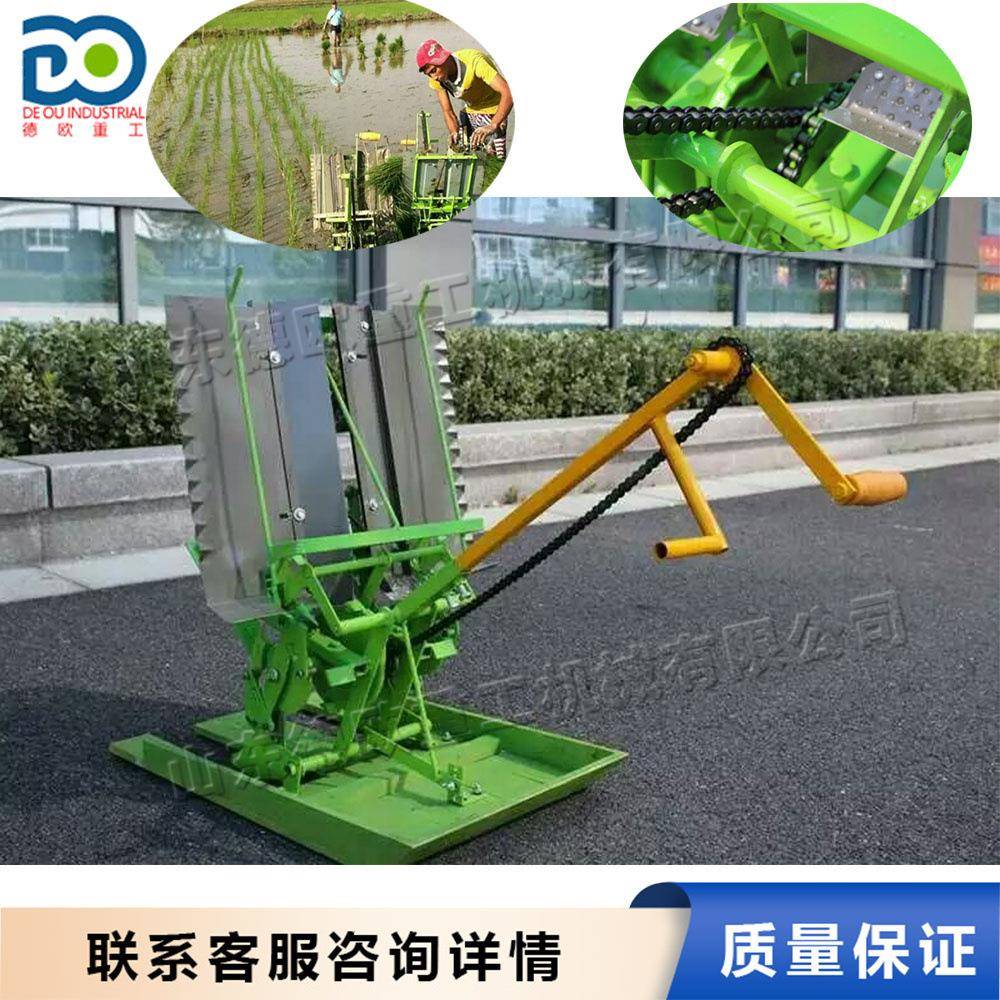 小型手摇插秧机手摇单行双行种水稻苗设备农用水田水稻插种机