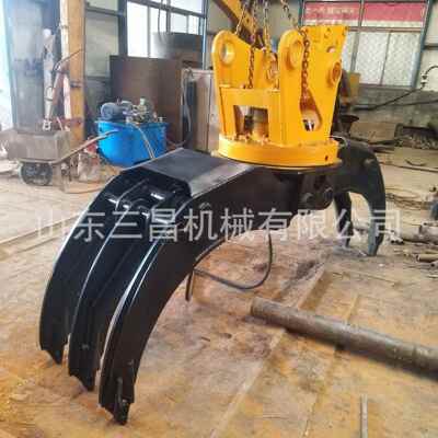 三昌挖掘机辅具双缸抓木器液压双缸抓木器抓石头抓垃圾抓废铁