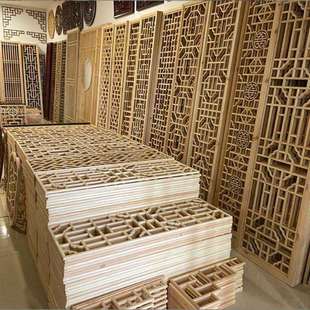 四川中式仿古门窗杉木原木门实木花格门窗农村古宅老式房间门