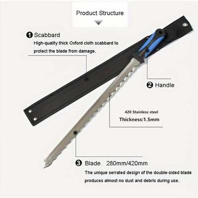 矿棉刀 石棉刀保温岩棉刀复合板切割刀双面可用Cotton Rock Wool