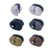 框架玻璃门锁不锈钢哑光黑黄钛玫瑰黑钛铝合金木门单双门中央锁