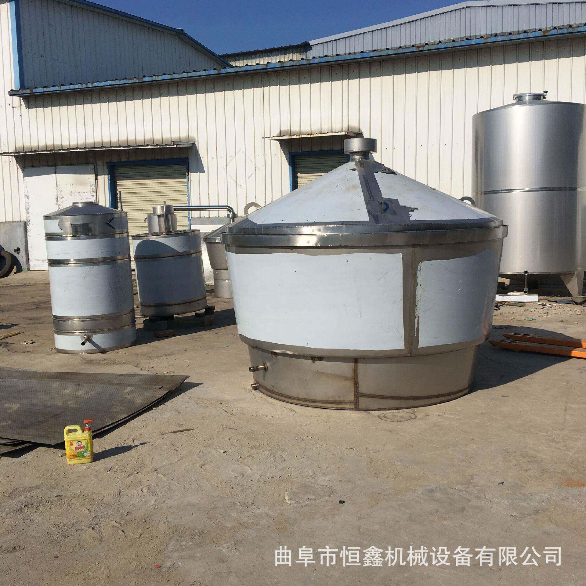 湖北高粱酒固态304不锈钢酿酒设备纯粮食酒酿造不锈钢吊锅