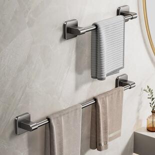 有顾浴室置物架拖鞋架鞋子收纳架免打孔挂墙上卫生间铝合金毛巾架
