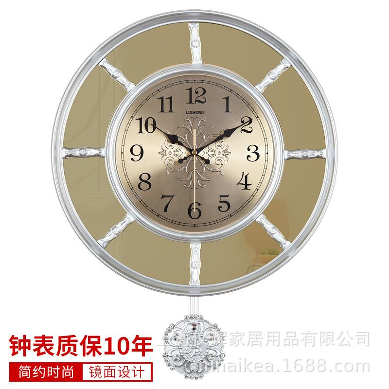 欧式轻奢装饰钟挂钟客厅餐厅挂表时尚现代表简约时钟家用创意钟表