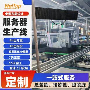 非标定作服务器全套生产设备 商用刀片主机全自动循环装配流水线