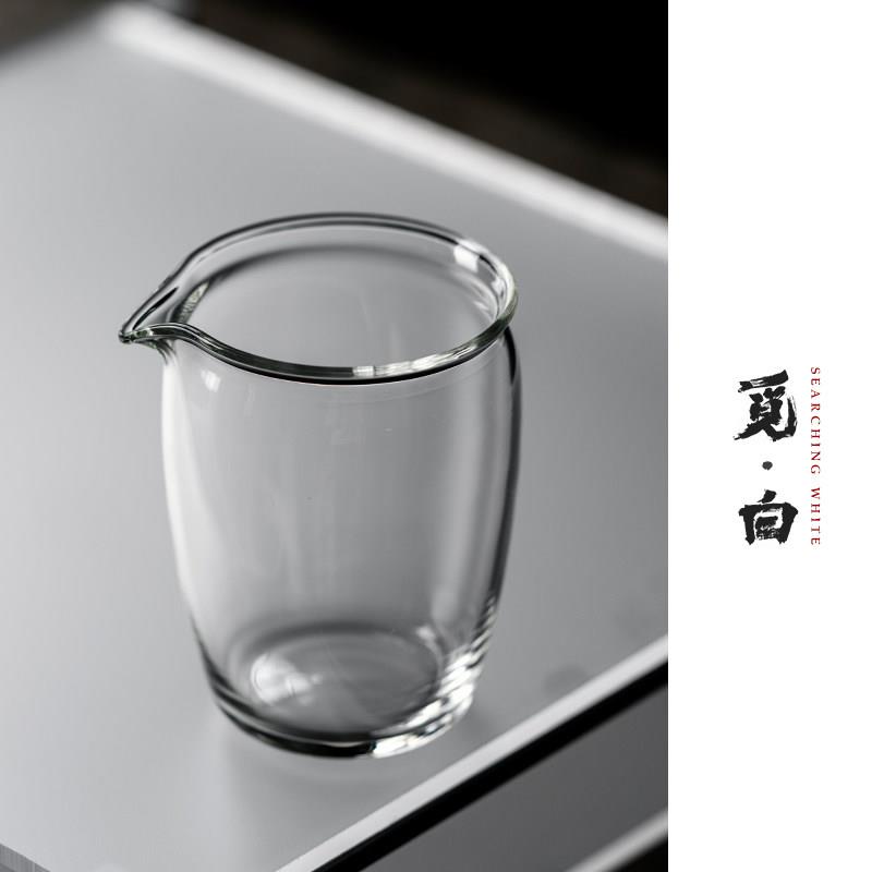 觅白第二代玻璃公道杯小壶分茶器素雅设计匀杯耐热手工茶海高硼硅