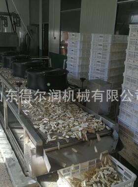 厂家热销芋头条过油机自动刮渣茄子油炸流水线全油过滤设备
