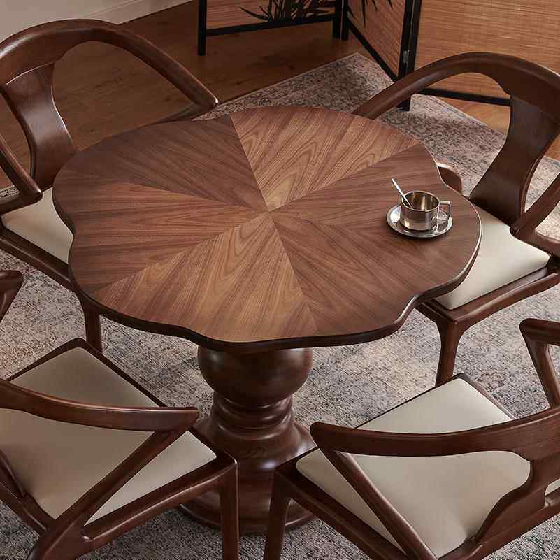 实木小圆桌小户型阳台餐桌休闲家用异形小桌子洽谈桌接待咖啡桌椅,住宅家具,实木餐桌,淘宝优惠券,粉丝福利购,淘宝优惠卷