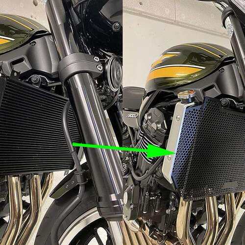 适用KAWASAKI Z900RS 21-23年 改装水箱网 散热器护罩水箱保护网