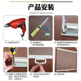 可伸缩挡板三轮车摆摊防雨帘出摊挡风帘出餐窗口遮挡帘卷帘门神器