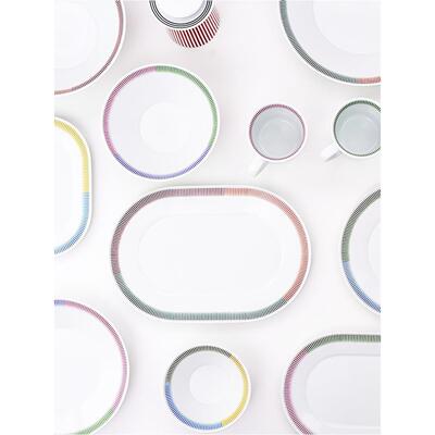 日本进口1616 arita有田烧PC Outline陶瓷餐盘深盘平盘椭圆盘汤碗