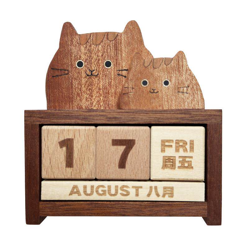 喵有型可爱龙猫日历摆件桌面日期万年历创意礼品生日搬家女生礼物