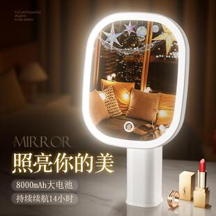 LED Illuminated Makeup Mirror for Home Use, Small Desktop Ta