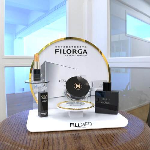 多功能可拆压克力化妆品展示架摆台陈列架子彩妆展台日化推荐塑料