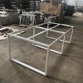 书底座现代铁支架桌腿艺脚架餐桌简约桌架烤茶办公桌漆桌腿会议培