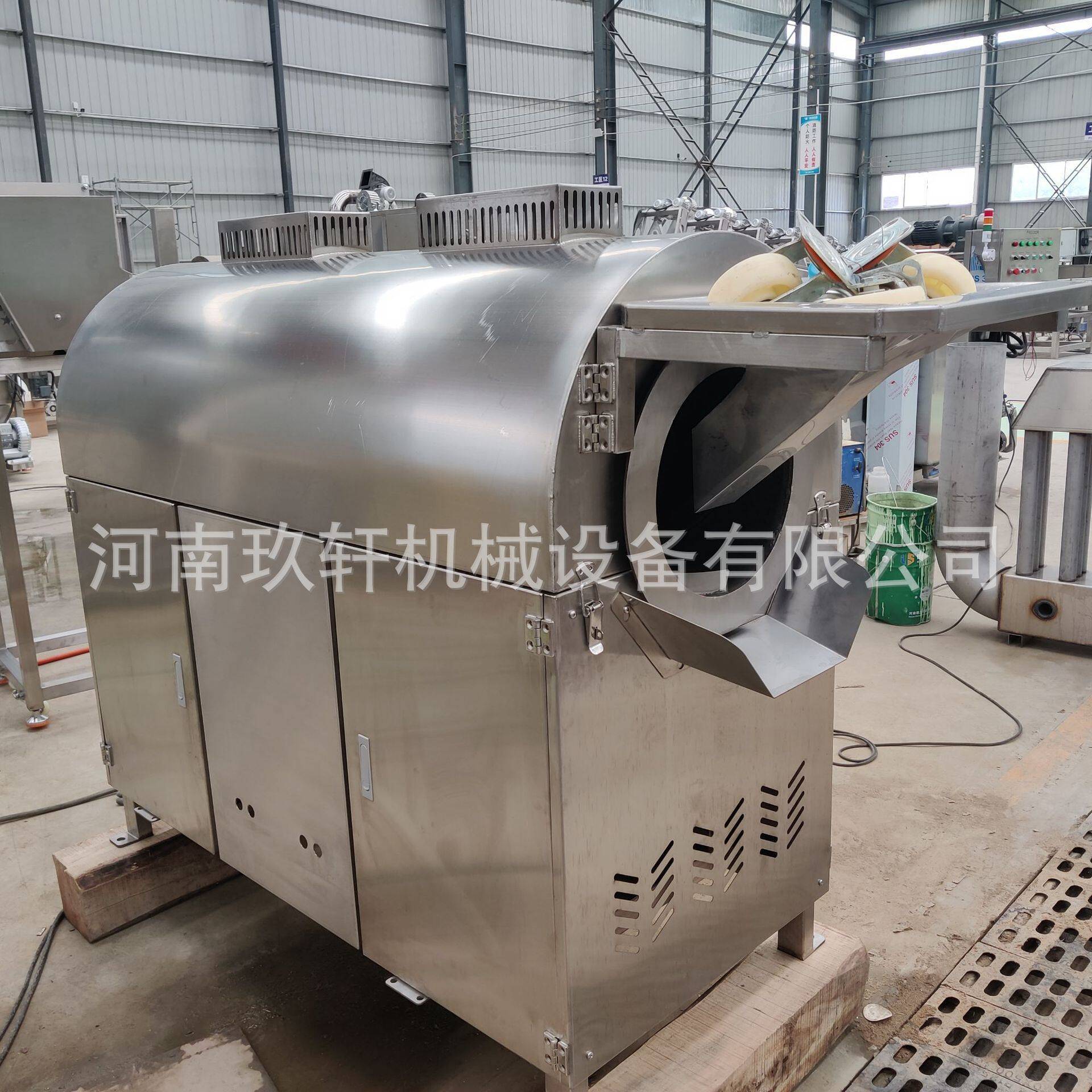 大型电磁炒货机 商用花生瓜子炒货机 全自动滚筒炒锅