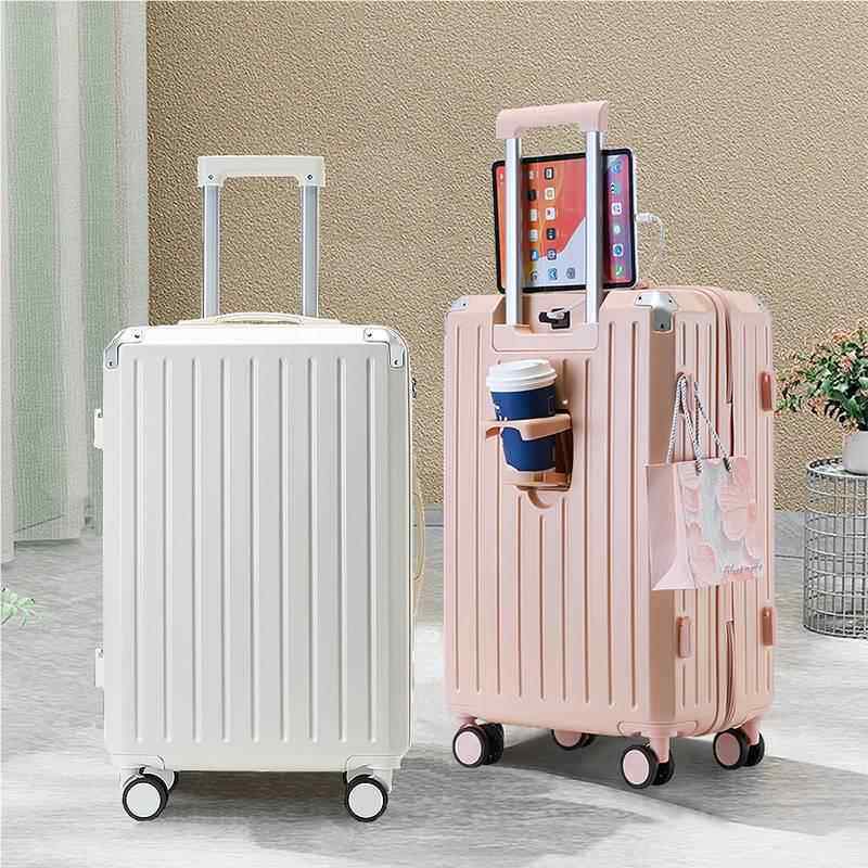 前开口行李女202箱ETA4新款小登型2寸机箱男生密码拉0杆箱铝框旅