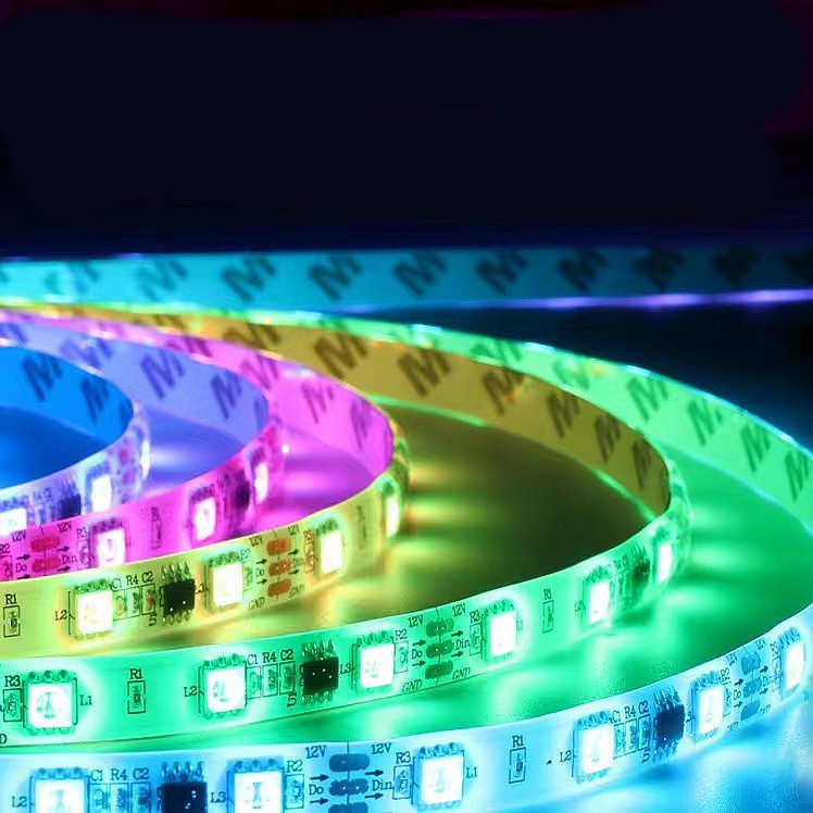 电竞桌氛围灯带led条自粘 低压可遥控rgb灯带5050 2835流水灯带
