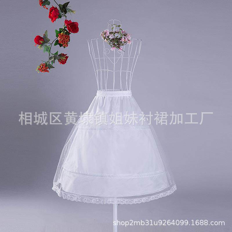 新款婚纱礼服配件两圈一纱裙撑 萝莉蓬裙cosplay萝莉lolita蓬蓬裙