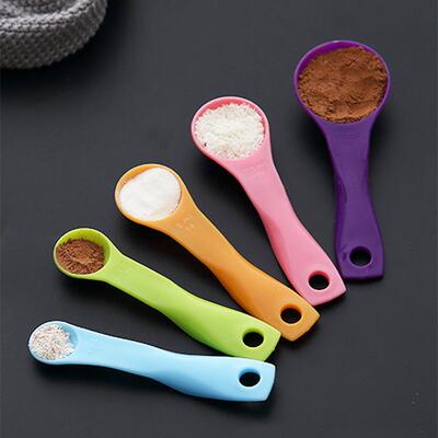 Foreign Trade Supply 5-Piece Colorful Measuring Spoon Set wi