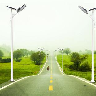 亮化工程6米30W40WA字臂海螺臂led太阳能路灯厂家太阳能板超亮