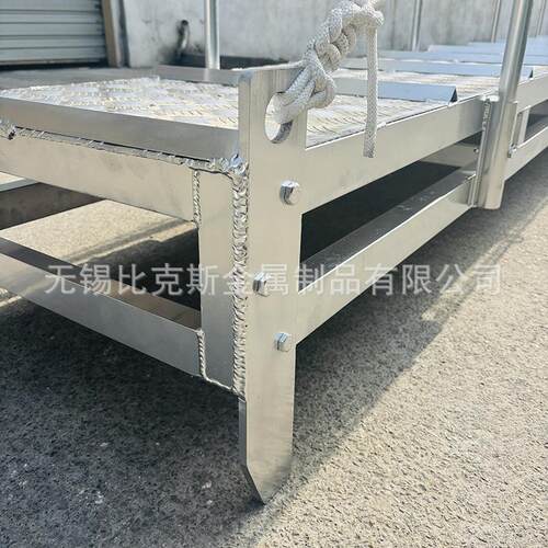 厂家船用跳板 铝合金跳板伸缩梯船用爬梯码头梯登船梯