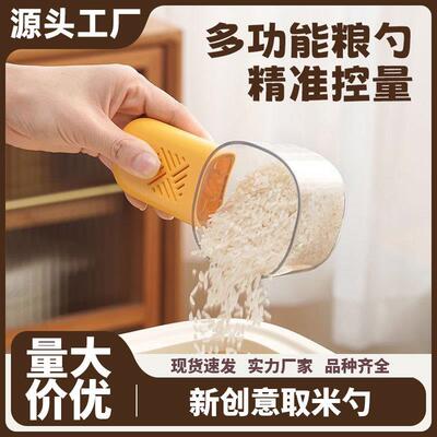 Multifunctional measuring spoon for grains and cereals, mois